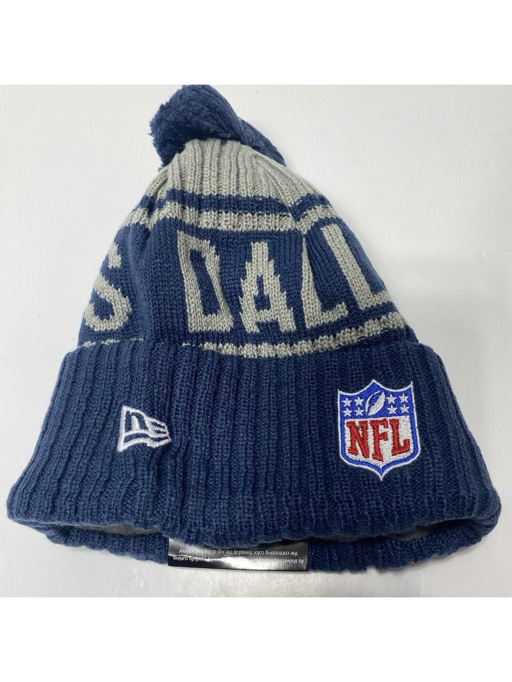 Dallas Cowboys NFL Winter Hat Removable Pom Pom Cozy Warm One Size Fit All - Picture 5 of 6